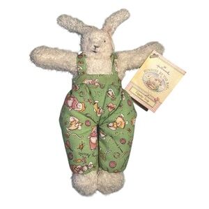 Vintage Hallmark Bunnies By The Bay Zippity Snip Rabbit Plush 8"